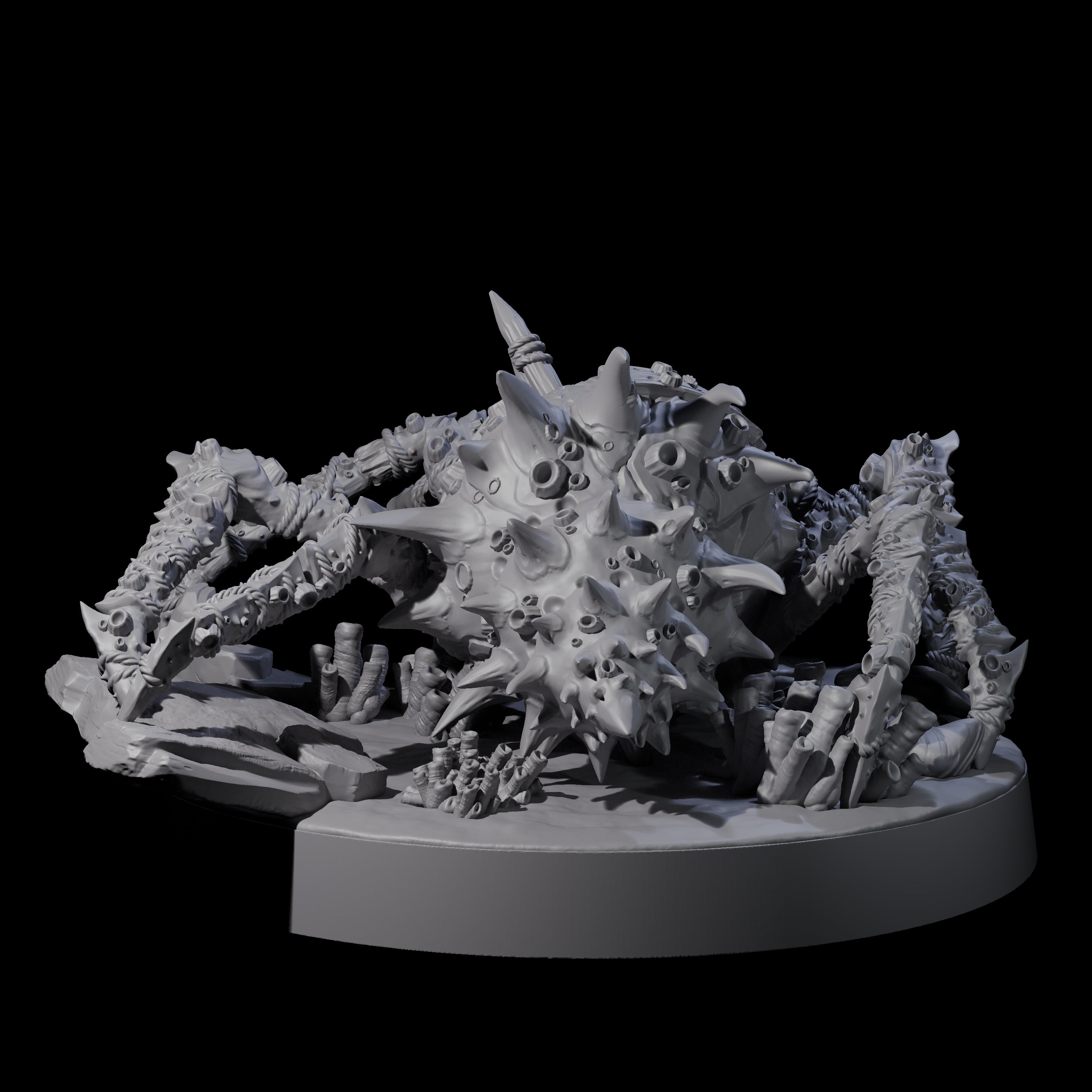 Patched Up Crab Miniature for Dungeons and Dragons, Pathfinder or other TTRPGs