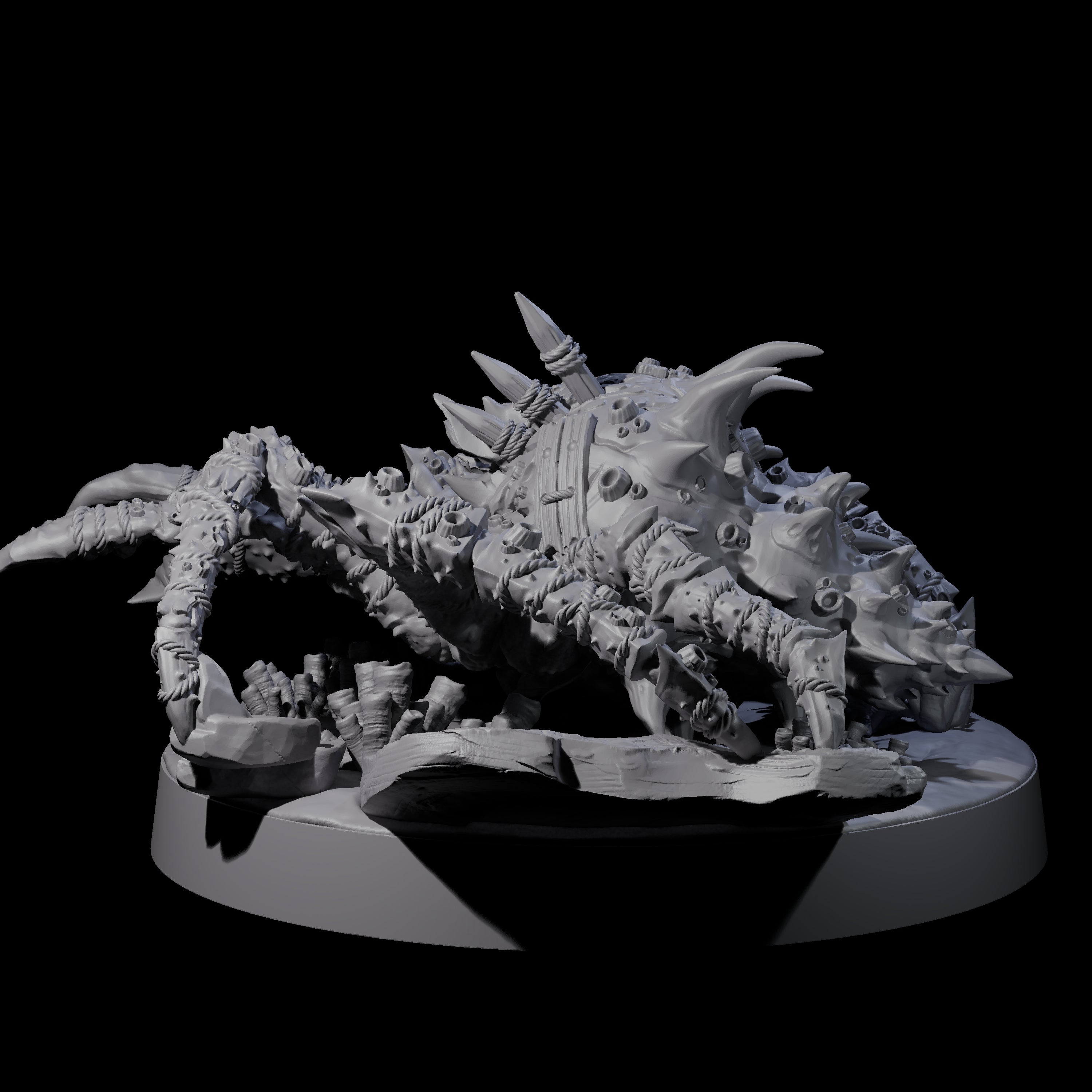 Patched Up Crab Miniature for Dungeons and Dragons, Pathfinder or other TTRPGs