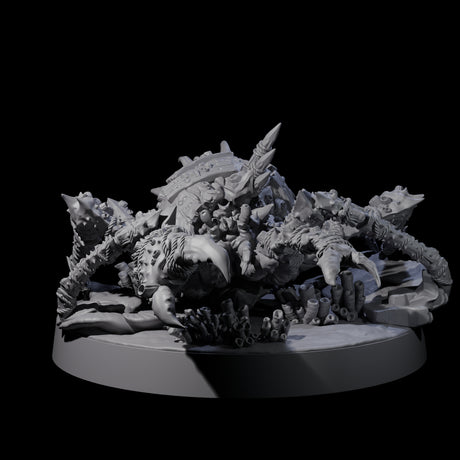 Patched Up Crab Miniature for Dungeons and Dragons, Pathfinder or other TTRPGs