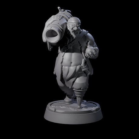 Peg Legged Human Pirate Gunner Miniature for Dungeons and Dragons, Pathfinder or other TTRPGs