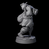 Peg Legged Human Pirate Gunner Miniature for Dungeons and Dragons, Pathfinder or other TTRPGs