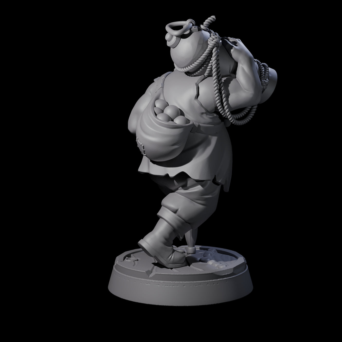 Peg Legged Human Pirate Gunner Miniature for Dungeons and Dragons, Pathfinder or other TTRPGs