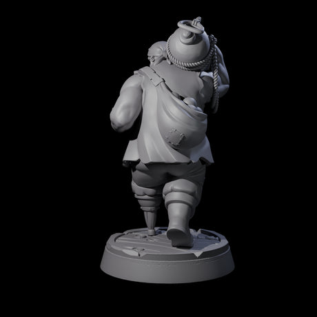 Peg Legged Human Pirate Gunner Miniature for Dungeons and Dragons, Pathfinder or other TTRPGs