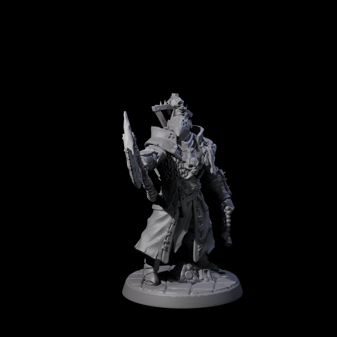 Penitent Plague Knight D Miniature for Dungeons and Dragons, Pathfinder or other TTRPGs