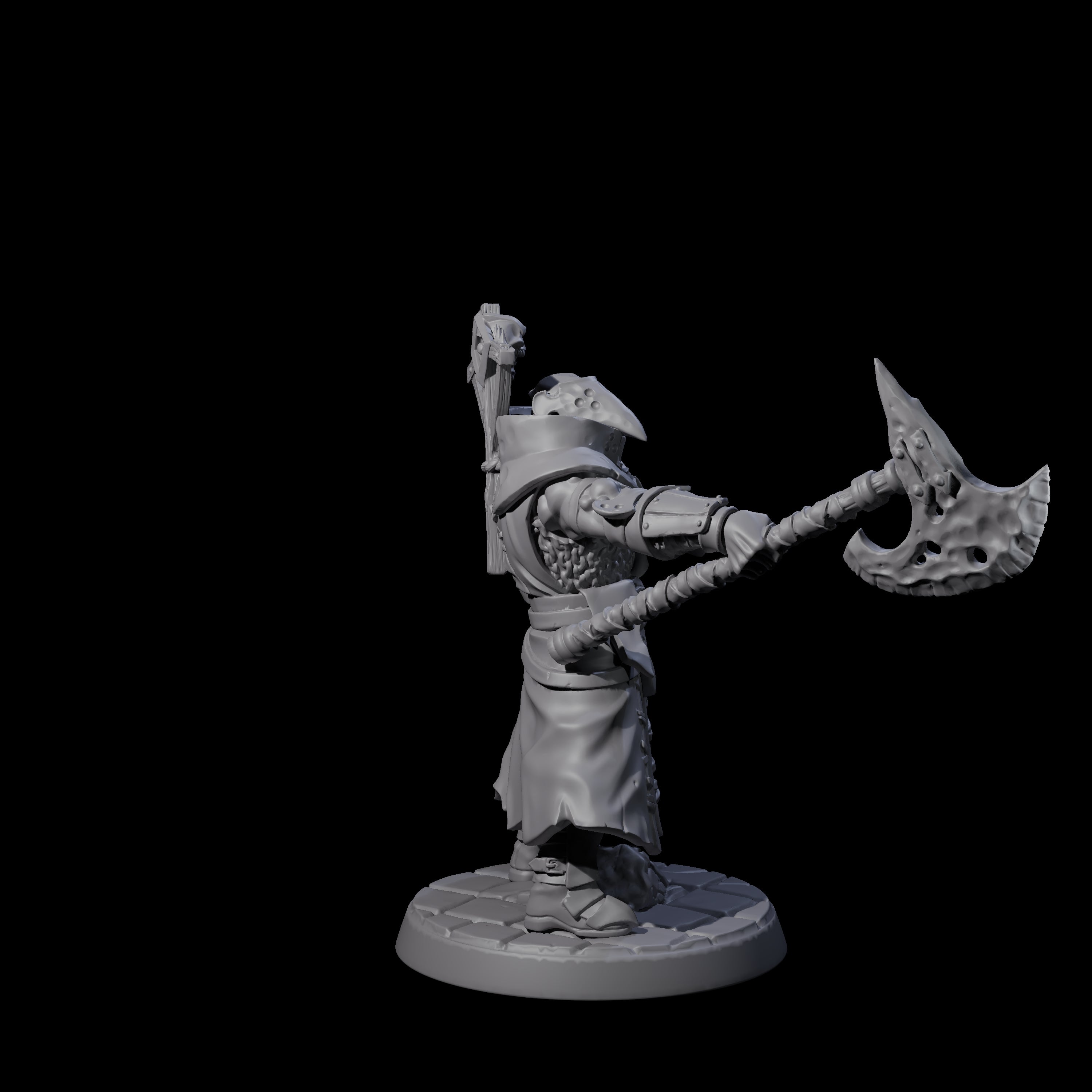 Penitent Plague Knight D Miniature for Dungeons and Dragons, Pathfinder or other TTRPGs