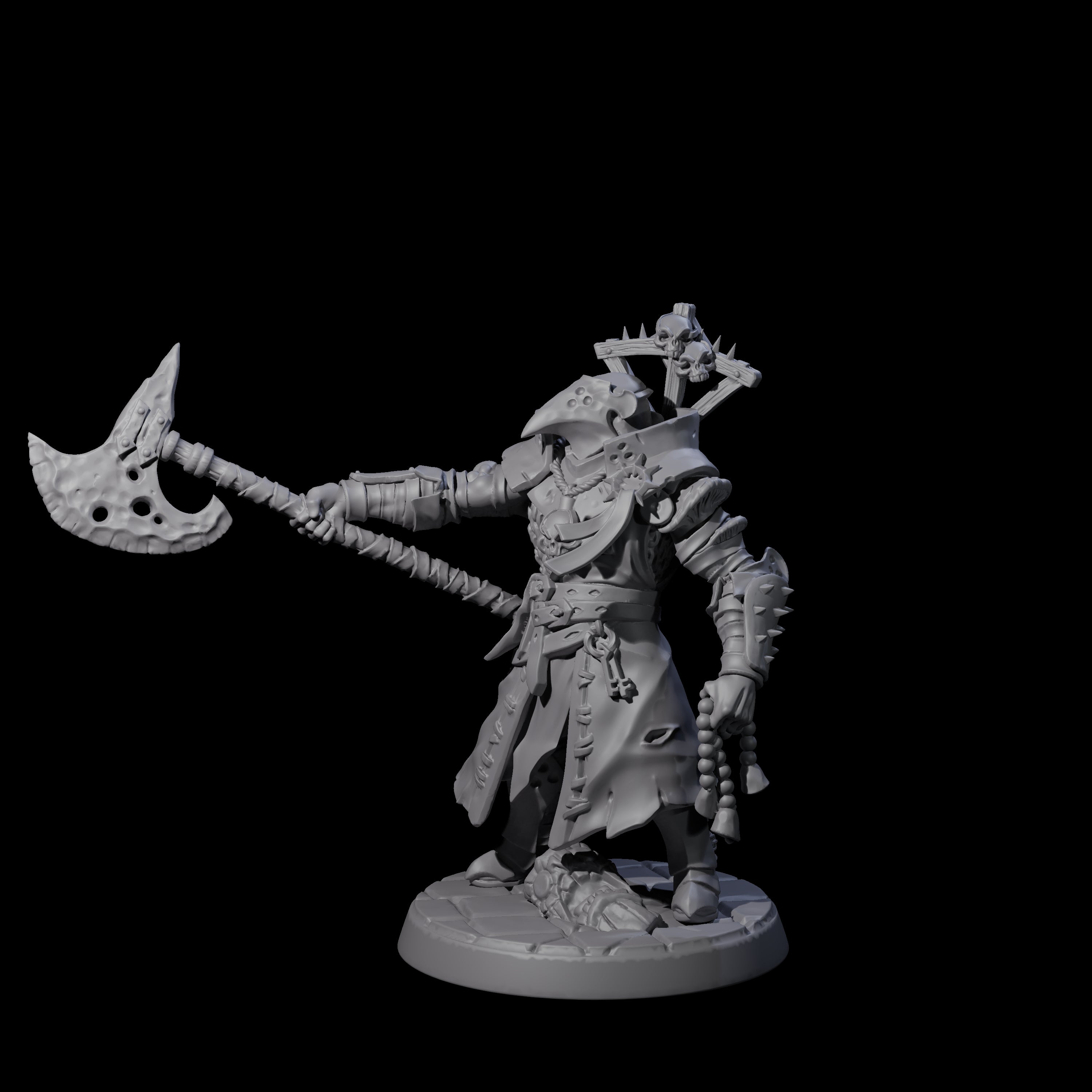 Penitent Plague Knight D Miniature for Dungeons and Dragons, Pathfinder or other TTRPGs