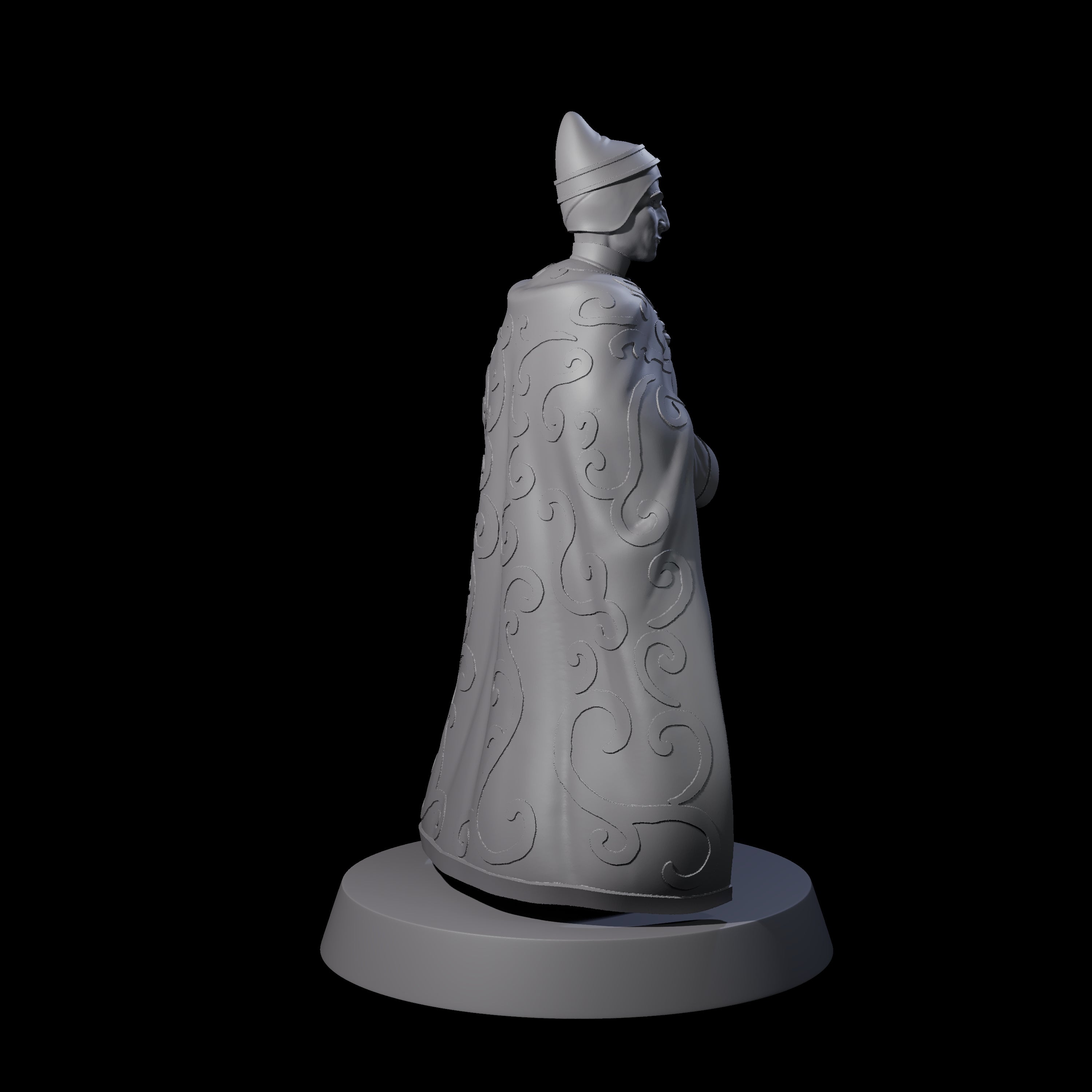 Pensive Doge of the City Miniature for Dungeons and Dragons, Pathfinder or other TTRPGs
