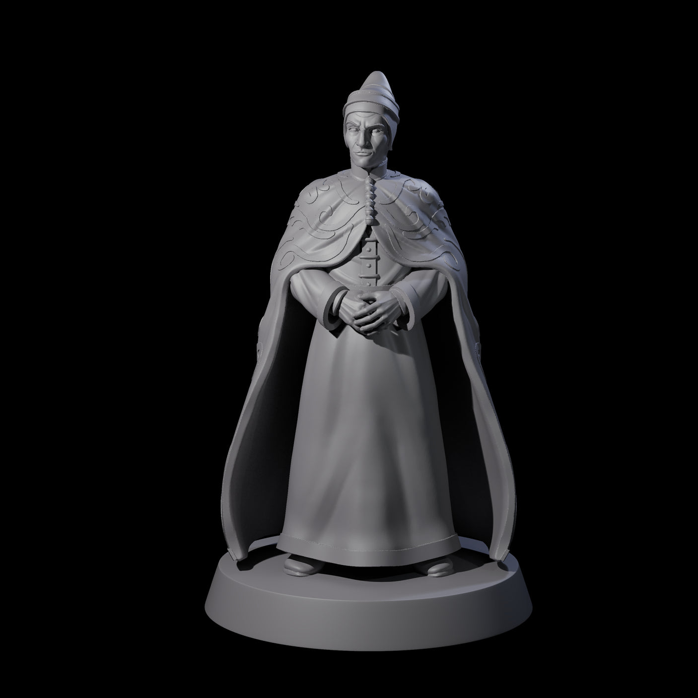 Pensive Doge of the City Miniature for Dungeons and Dragons, Pathfinder or other TTRPGs