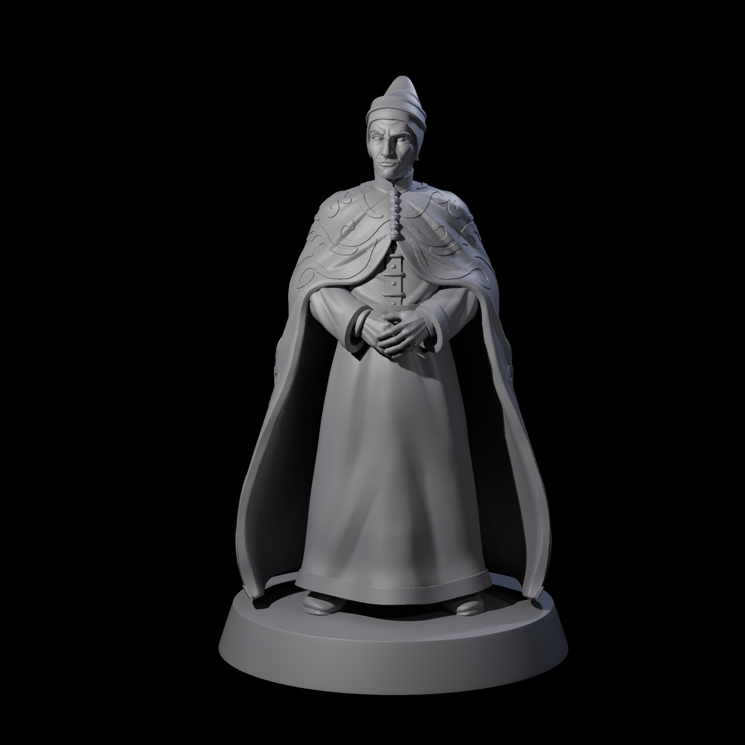 Pensive Doge of the City Miniature for Dungeons and Dragons, Pathfinder or other TTRPGs