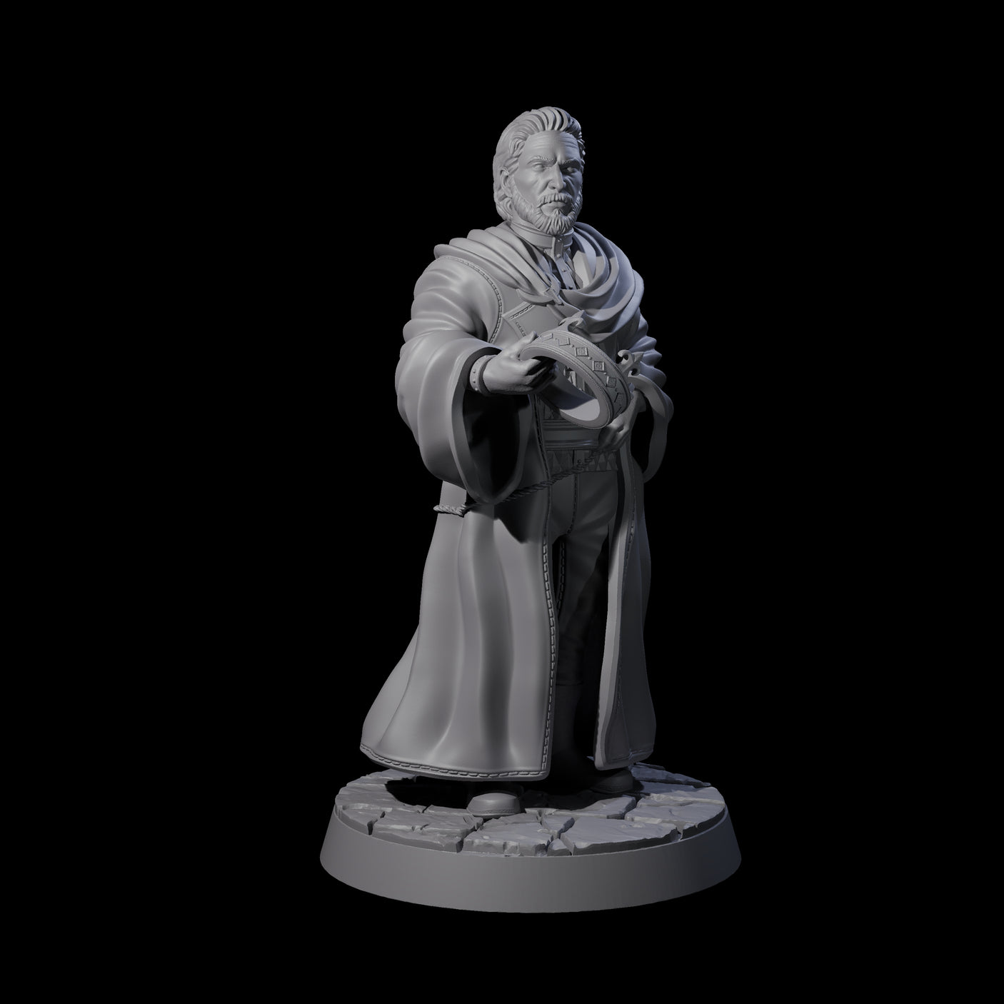 Pensive King Miniature for Dungeons and Dragons, Pathfinder or other TTRPGs