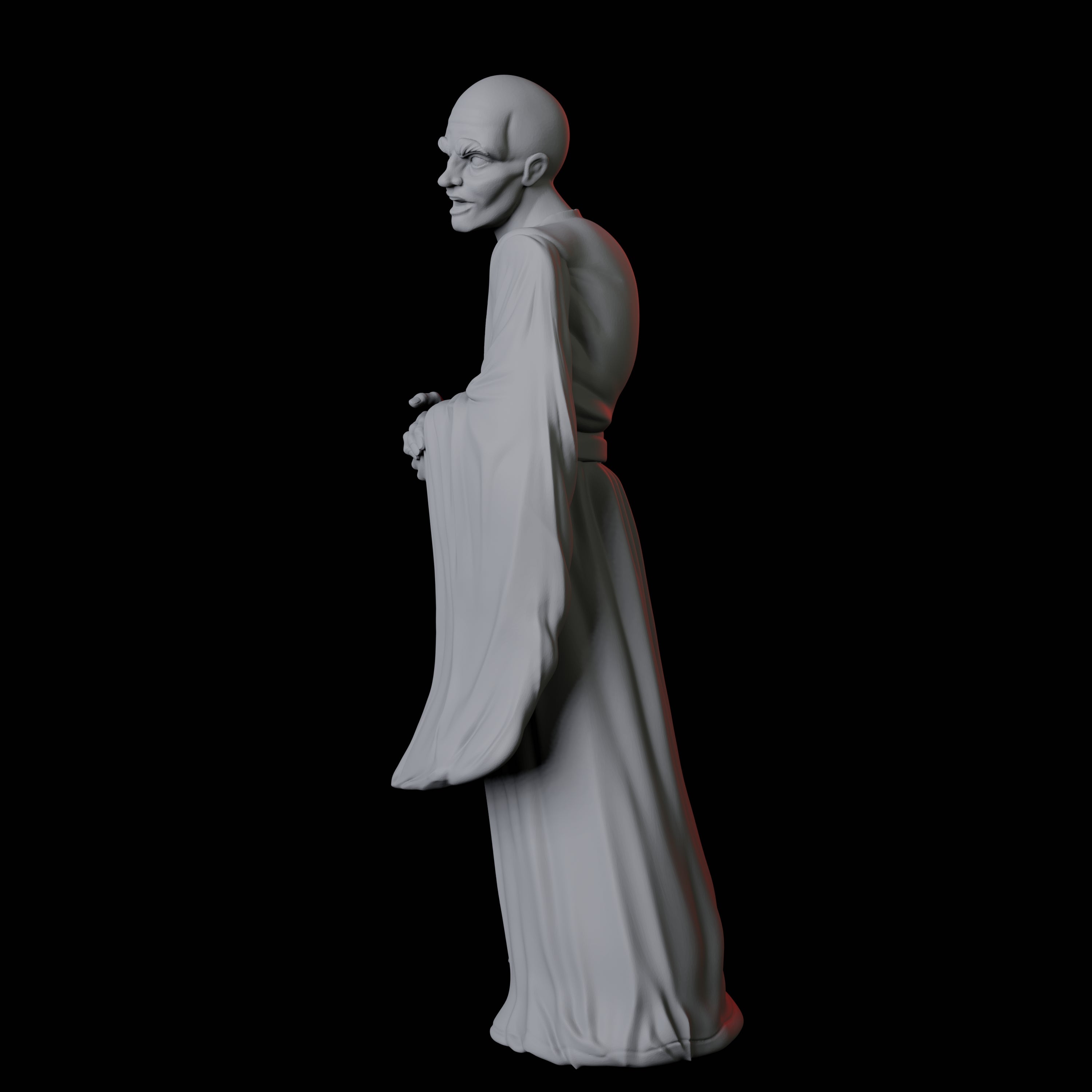 Pensive Monk Counsellor Miniature for Dungeons and Dragons, Pathfinder or other TTRPGs
