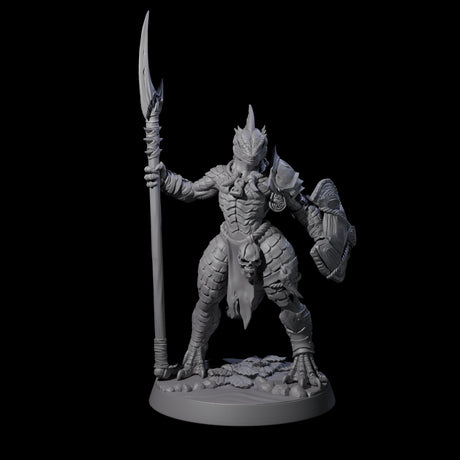 Perky Lizardfolk Pinup Miniature for Dungeons and Dragons, Pathfinder or other TTRPGs
