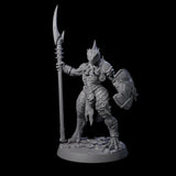 Perky Lizardfolk Pinup Miniature for Dungeons and Dragons, Pathfinder or other TTRPGs