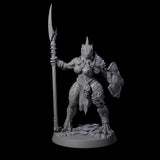 Perky Lizardfolk Pinup Miniature for Dungeons and Dragons, Pathfinder or other TTRPGs
