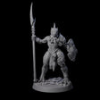 Perky Lizardfolk Pinup Miniature for Dungeons and Dragons, Pathfinder or other TTRPGs