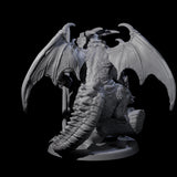 Pertched Lizardfolk Champion Miniature for Dungeons and Dragons, Pathfinder or other TTRPGs