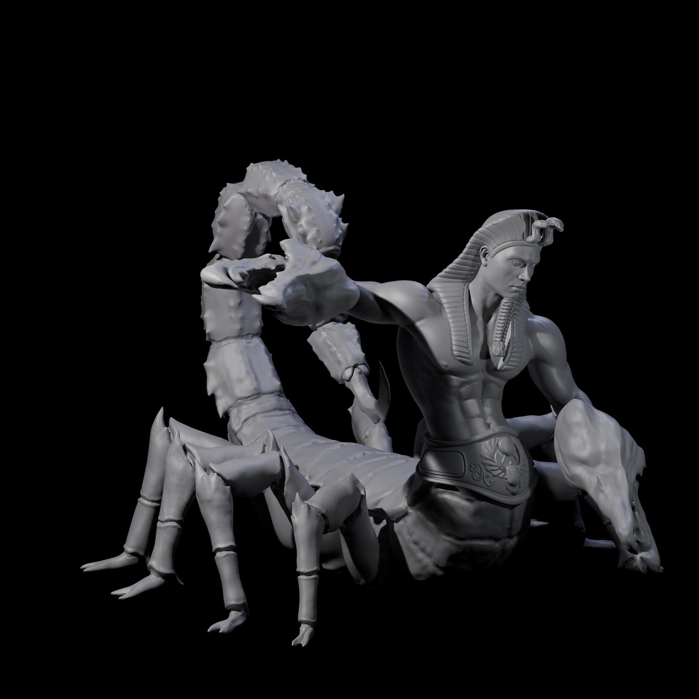 Pharaoh Tlincalli Miniature for Dungeons and Dragons, Pathfinder or other TTRPGs