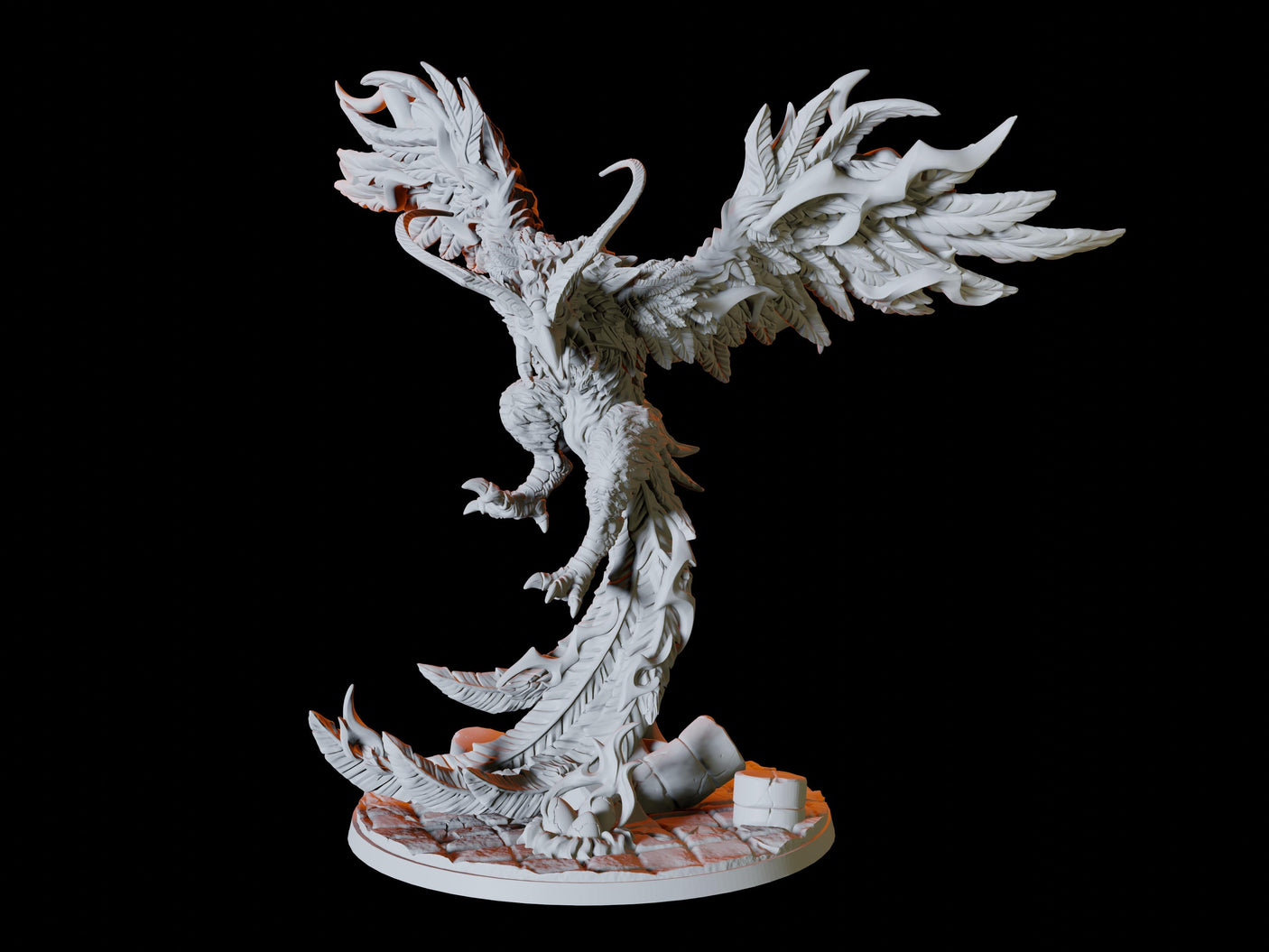 Phoenix Miniature for Dungeons and Dragons, Pathfinder or other TTRPGs