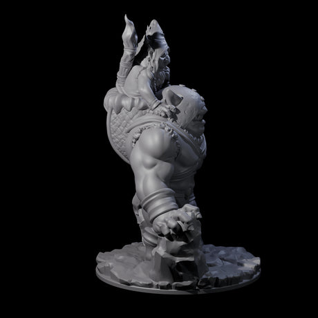 Piggy Backing Goblin Pilgrim Miniature for Dungeons and Dragons, Pathfinder or other TTRPGs