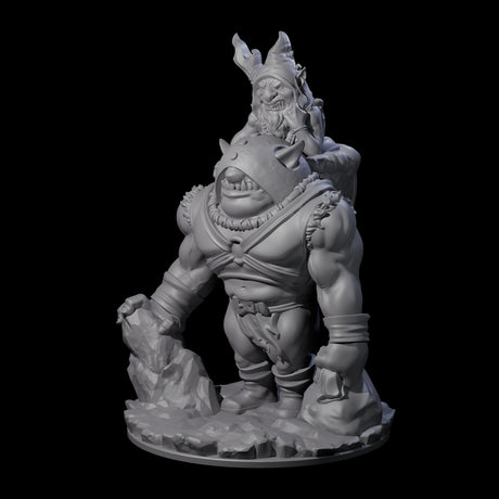 Piggy Backing Goblin Pilgrim Miniature for Dungeons and Dragons, Pathfinder or other TTRPGs