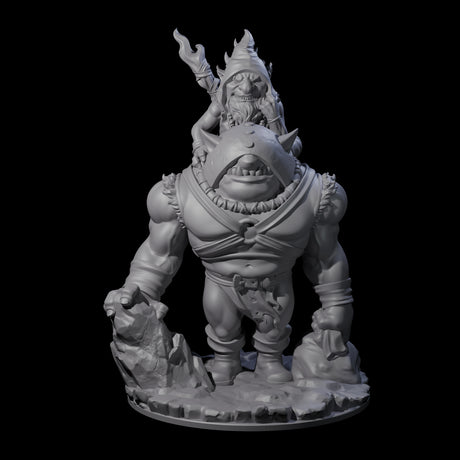 Piggy Backing Goblin Pilgrim Miniature for Dungeons and Dragons, Pathfinder or other TTRPGs