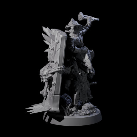 Piggybacking Goblin Duo B Miniature for Dungeons and Dragons, Pathfinder or other TTRPGs