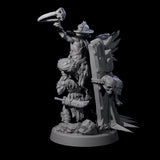 Piggybacking Goblin Duo B Miniature for Dungeons and Dragons, Pathfinder or other TTRPGs