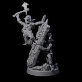 Piggybacking Goblin Duo C Miniature for Dungeons and Dragons, Pathfinder or other TTRPGs