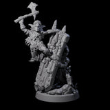 Piggybacking Goblin Duo C Miniature for Dungeons and Dragons, Pathfinder or other TTRPGs