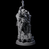 Piggybacking Goblin Duo C Miniature for Dungeons and Dragons, Pathfinder or other TTRPGs