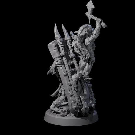 Piggybacking Goblin Duo C Miniature for Dungeons and Dragons, Pathfinder or other TTRPGs