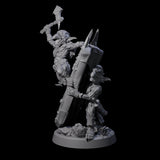 Piggybacking Goblin Duo C Miniature for Dungeons and Dragons, Pathfinder or other TTRPGs