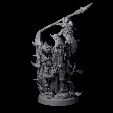 Piggybacking Goblin Duo D Miniature for Dungeons and Dragons, Pathfinder or other TTRPGs