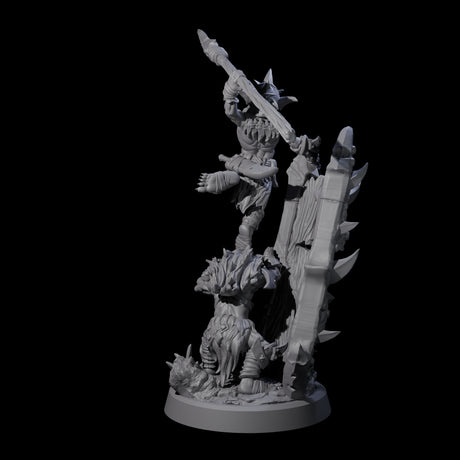 Piggybacking Goblin Duo D Miniature for Dungeons and Dragons, Pathfinder or other TTRPGs