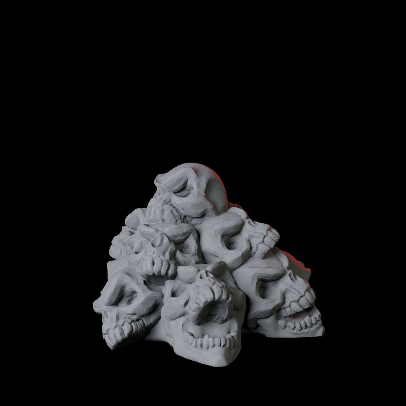 Pile of Skulls Miniature for Dungeons and Dragons, Pathfinder or other TTRPGs