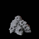 Pile of Skulls Miniature for Dungeons and Dragons, Pathfinder or other TTRPGs
