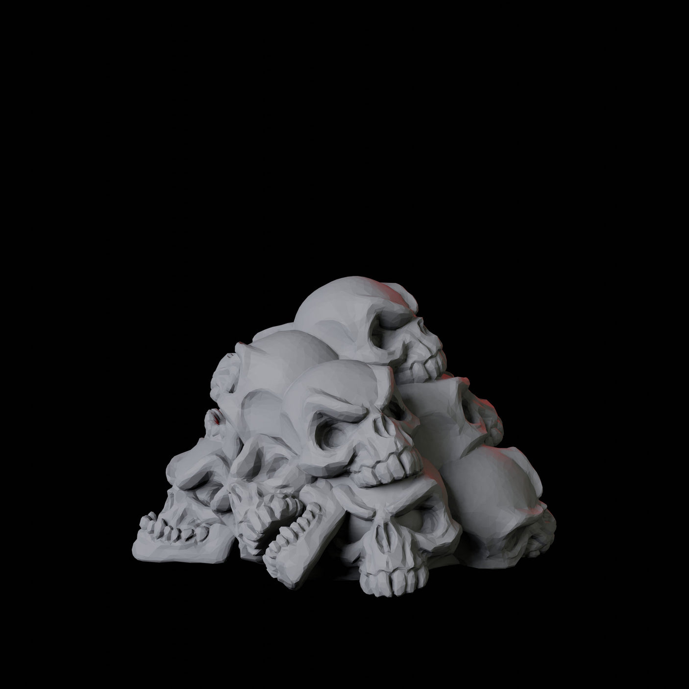 Pile of Skulls Miniature for Dungeons and Dragons, Pathfinder or other TTRPGs