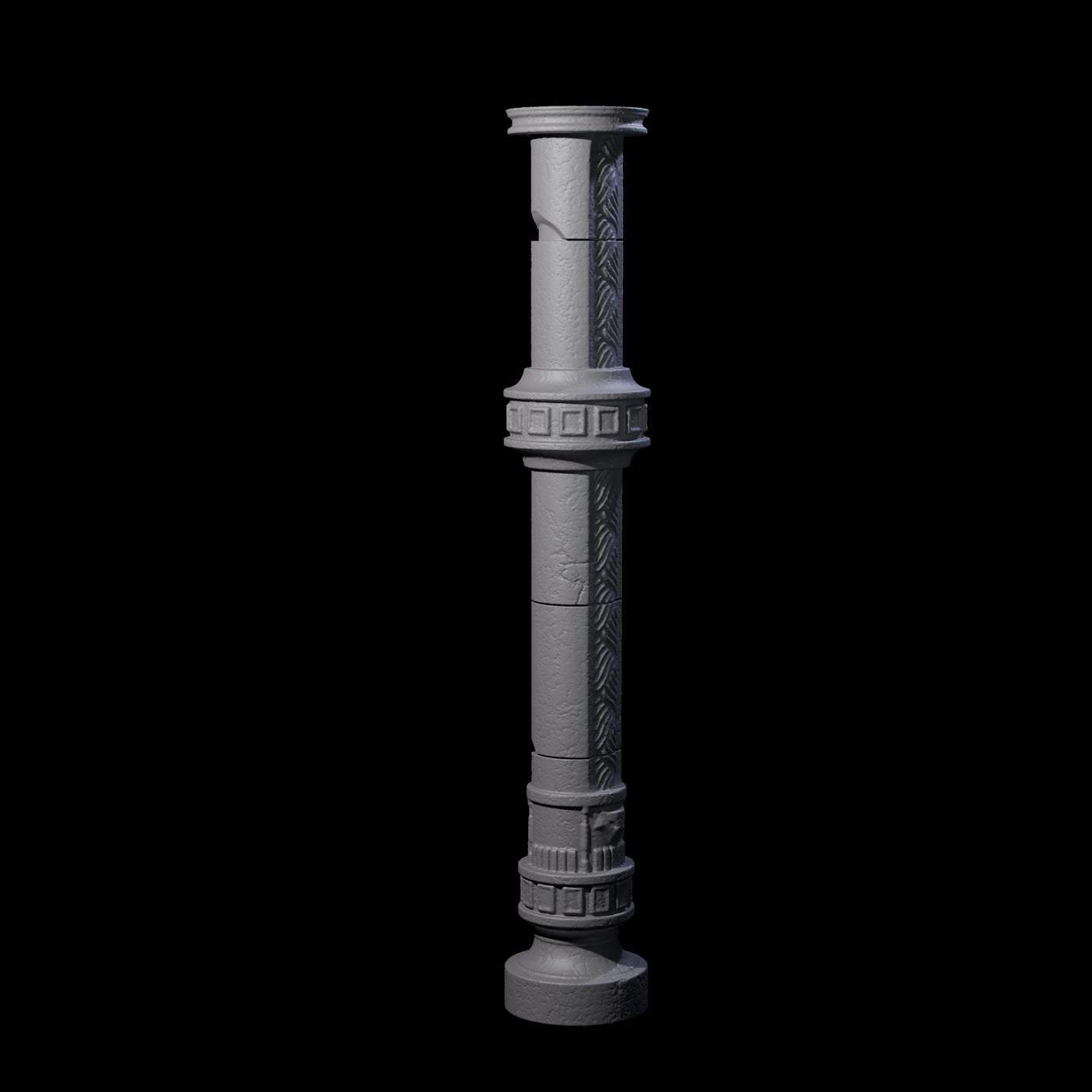 Pillar for a Frost Giant Temple Ruin B Miniature for Dungeons and Dragons, Pathfinder or other TTRPGs
