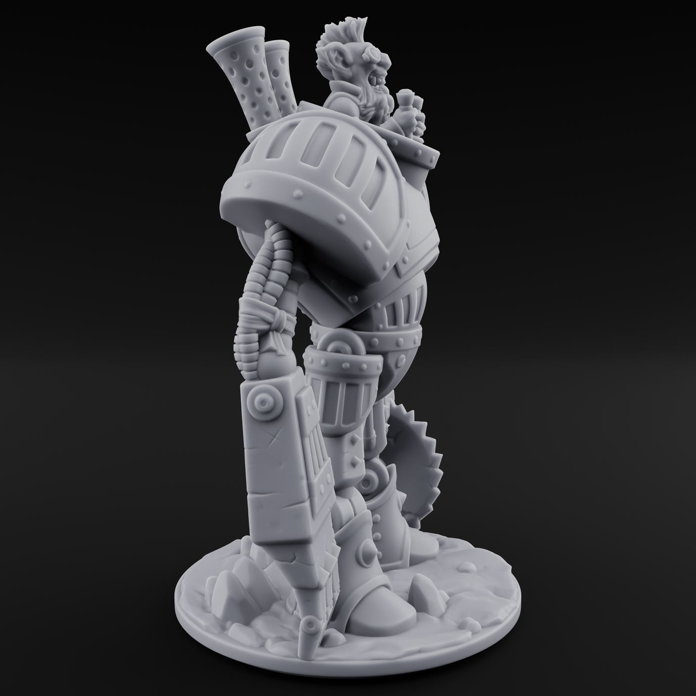 Piloting Goblin Technomancer Miniature for Dungeons and Dragons, Pathfinder or other TTRPGs