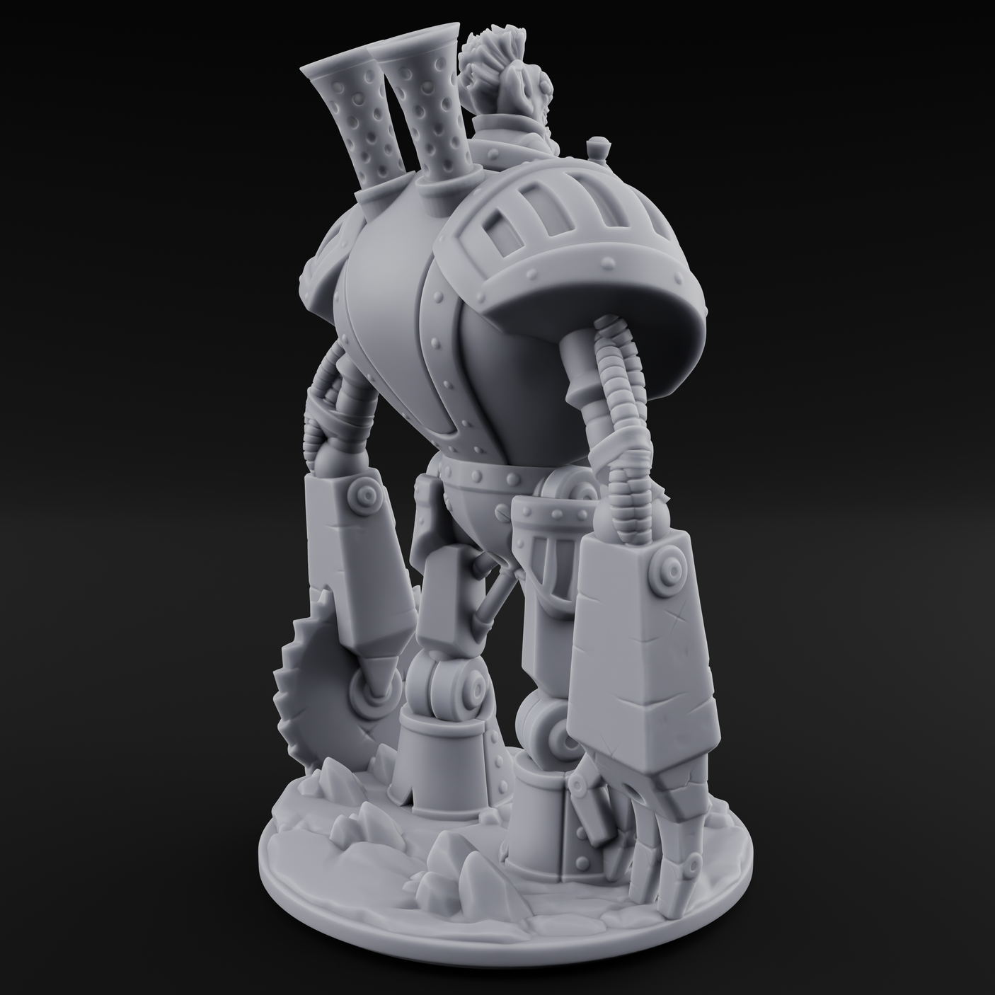 Piloting Goblin Technomancer Miniature for Dungeons and Dragons, Pathfinder or other TTRPGs