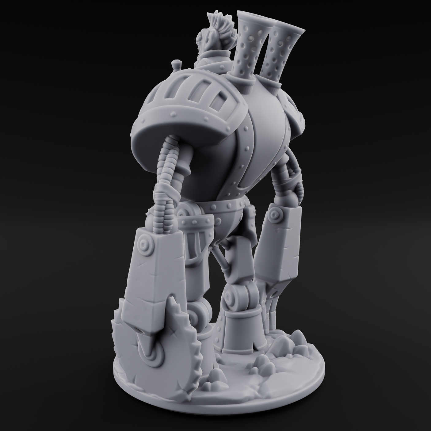 Piloting Goblin Technomancer Miniature for Dungeons and Dragons, Pathfinder or other TTRPGs