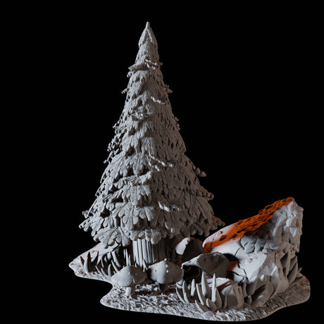 Pine Tree A Miniature for Dungeons and Dragons, Pathfinder or other TTRPGs
