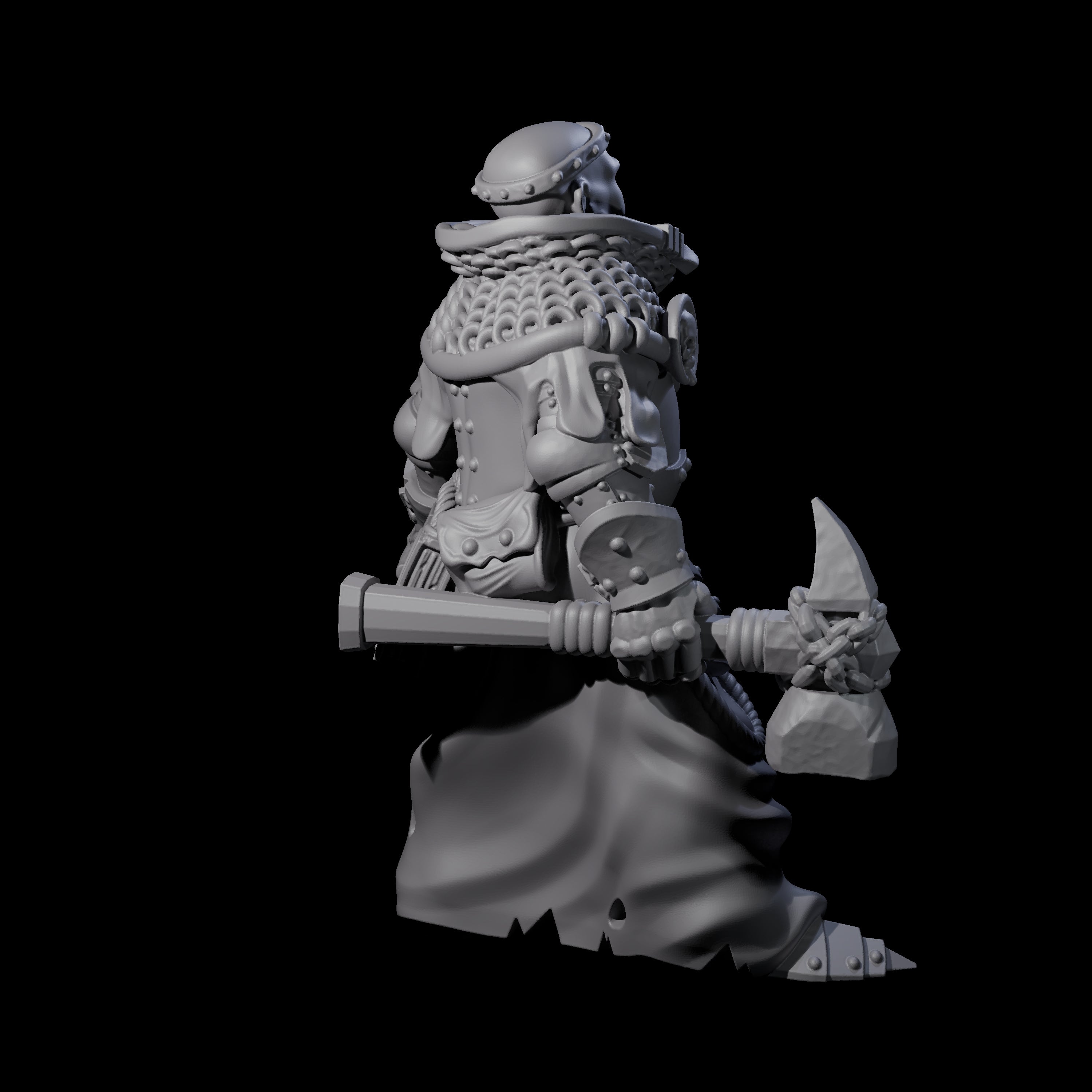 Pious Battle Priest A Miniature for Dungeons and Dragons, Pathfinder or other TTRPGs