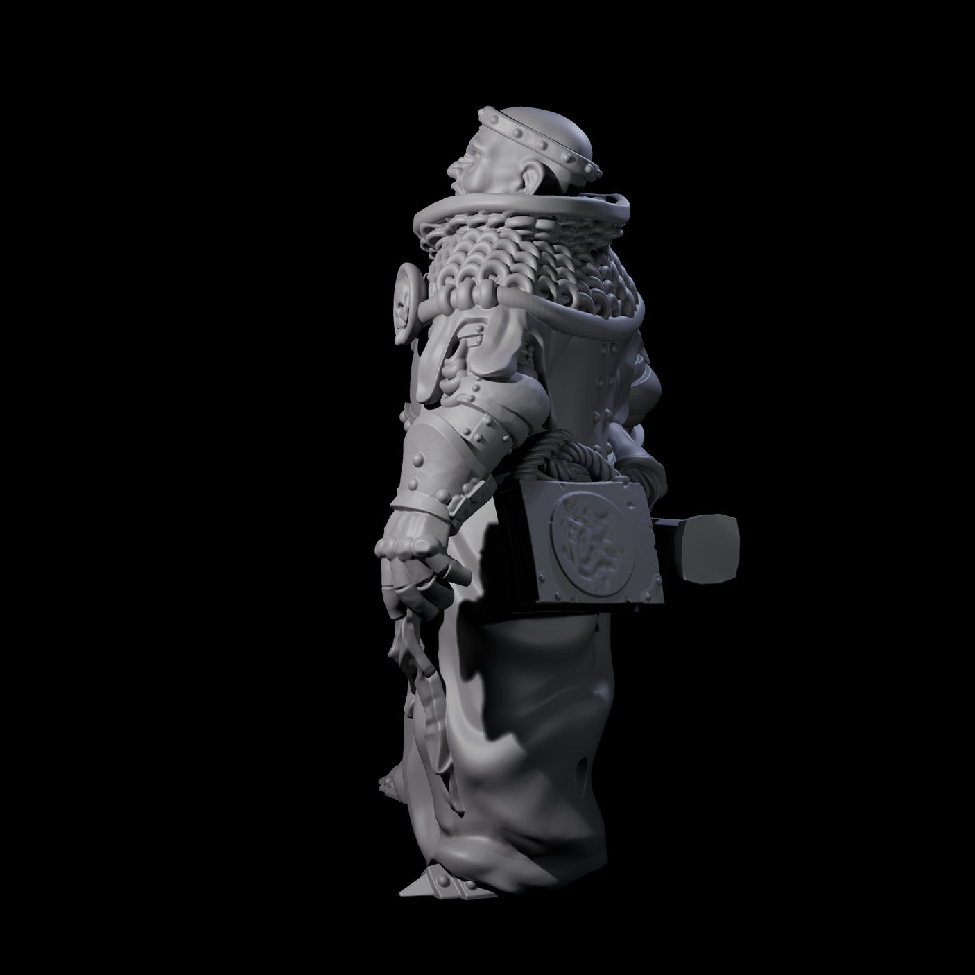 Pious Battle Priest A Miniature for Dungeons and Dragons, Pathfinder or other TTRPGs