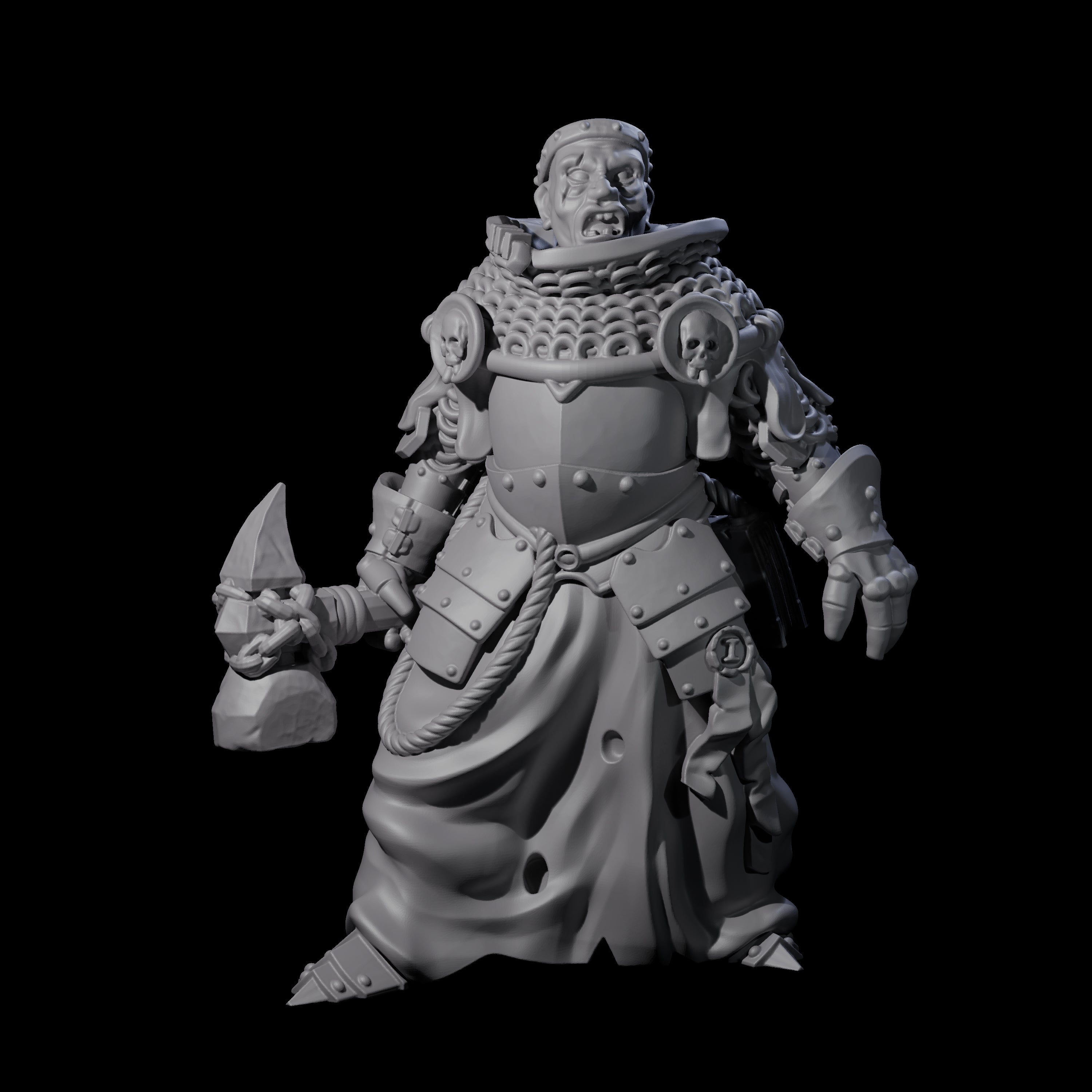 Pious Battle Priest A Miniature for Dungeons and Dragons, Pathfinder or other TTRPGs