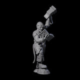 Pious Battle Priest B Miniature for Dungeons and Dragons, Pathfinder or other TTRPGs