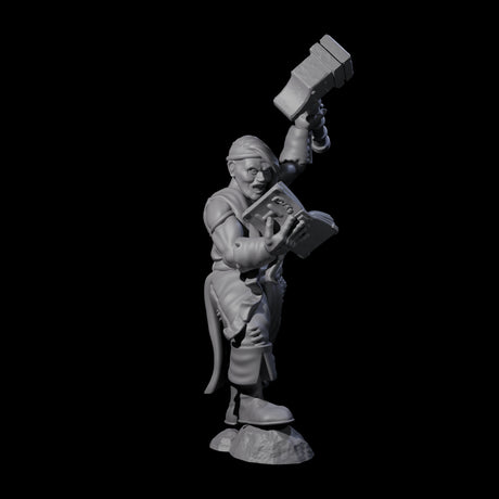 Pious Battle Priest B Miniature for Dungeons and Dragons, Pathfinder or other TTRPGs