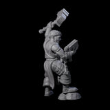 Pious Battle Priest B Miniature for Dungeons and Dragons, Pathfinder or other TTRPGs