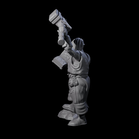 Pious Battle Priest B Miniature for Dungeons and Dragons, Pathfinder or other TTRPGs