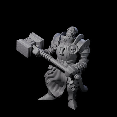 Pious Battle Priest C Miniature for Dungeons and Dragons, Pathfinder or other TTRPGs
